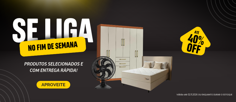Ofertas incr&iacute;veis com at&eacute; 40% OFF &eacute; s&oacute; no fim de semana na Millena!
